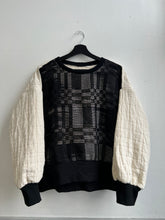 Load image into Gallery viewer, Hand-Woven Sweater Graphite Ecru