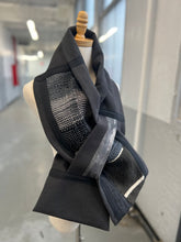 Load image into Gallery viewer, Patchwork Scarf Rectangle Black