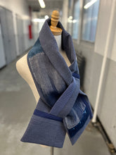 Load image into Gallery viewer, Patchwork Scarf Rectangle indigo