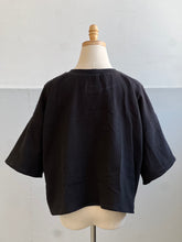 Load image into Gallery viewer, Hand-Woven Blouse Graphite Onyx