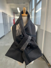 Load image into Gallery viewer, Patchwork Scarf Rectangle Black