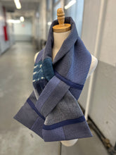 Load image into Gallery viewer, Patchwork Scarf Rectangle indigo