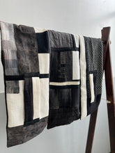 Load image into Gallery viewer, Patchwork Scarf Rectangle Black