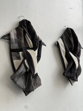 Load image into Gallery viewer, Patchwork Scarf Rectangle Black