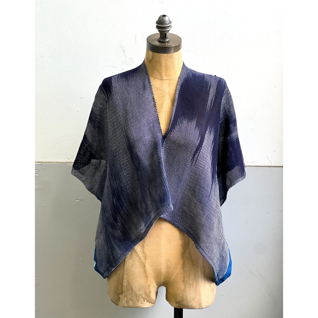 Zen Sleek Style V-neck Blouse indigo