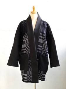 Handwoven Haori graphite Black