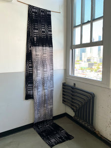 Handwoven Haori graphite Ecru