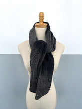 Load image into Gallery viewer, Handwoven &amp; dyed Scarf Ombré Onyx