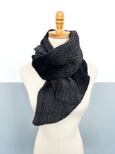 Load image into Gallery viewer, Handwoven &amp; dyed Scarf Ombré Onyx