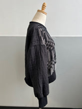 Load image into Gallery viewer, Hand-Woven Sweater Graphite Black