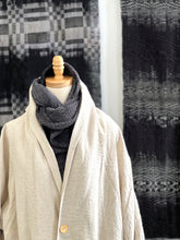 Load image into Gallery viewer, Handwoven &amp; dyed Scarf Ombré Onyx