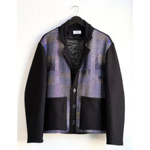 Load image into Gallery viewer, Handwoven &amp; Knit Jersey Jacket Purple