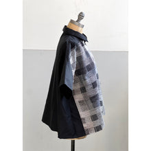 Load image into Gallery viewer, Handwoven Shirt Black Plaid