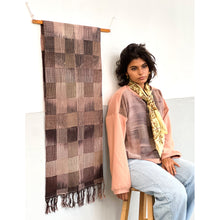 Load image into Gallery viewer, Hand-Woven &amp; Jersey Knit Sweater Rose Clay