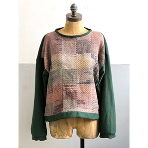 Hand-Woven & Jersey Knit Sweater Northwood