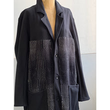 Load image into Gallery viewer, Handwoven &amp; Knit Jersey Coat
