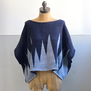 Hand-Woven Blouse Beat Indigo