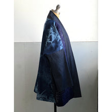 Load image into Gallery viewer, Handwoven Kimono Jacket Haze Indigo