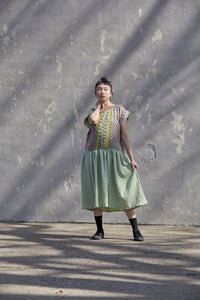 Handwoven Dress Sage