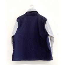 Load image into Gallery viewer, Handwoven Jacket Indigo Dots Stripe