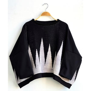 Hand-Woven Sweater Beat Black
