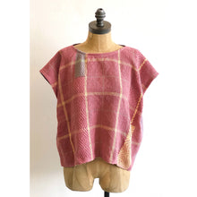 Load image into Gallery viewer, Plaid Bloom Blouse Mulberry