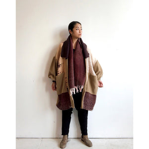 Zen Classic Puff Sleeve Coat Brown