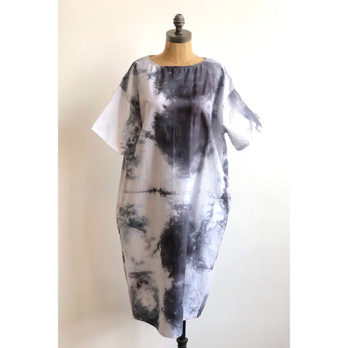 Ice Dye Dress Gray