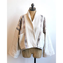 Load image into Gallery viewer, Hand-Woven &amp; Natural Dye Purple Shade Jacket