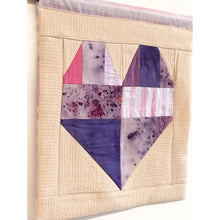 Load image into Gallery viewer, Heart Natural Dyed Patchwork Quilt Tapestry
