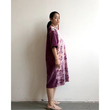 Load image into Gallery viewer, Natural Dyed &amp; Velveteen Dress