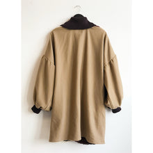 Load image into Gallery viewer, Zen Classic Puff Sleeve Coat Brown