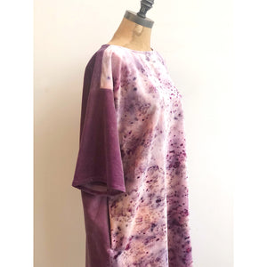 Natural Dyed & Velveteen Dress