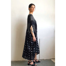 Load image into Gallery viewer, Handwoven &amp; Shibori Sleek Dress Black