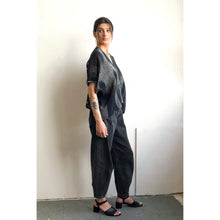 Load image into Gallery viewer, Zen Sleek Style V-neck Blouse Black