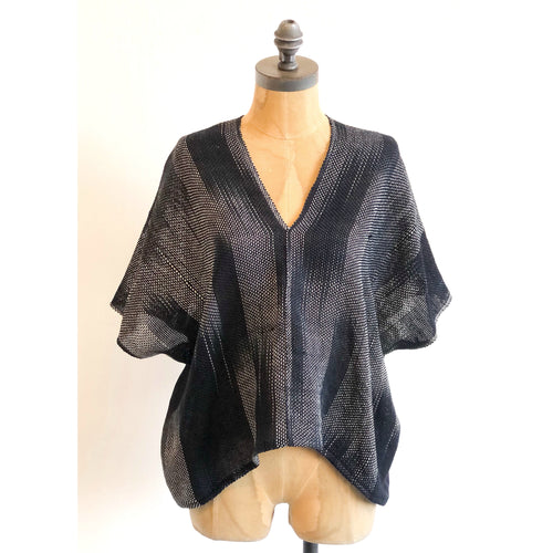 Zen Sleek Style V-neck Blouse Black