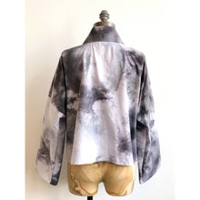 Load image into Gallery viewer, Ice Dyed Kimono Jacket Gray