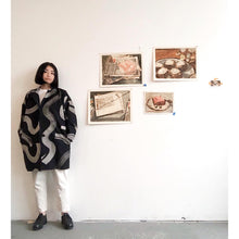 Load image into Gallery viewer, Hand-drawn Textile Duster Coat