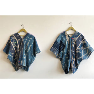 Hand-dyed Pieces Patchwork Blouse