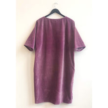 Load image into Gallery viewer, Natural Dyed &amp; Velveteen Dress