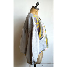 Load image into Gallery viewer, Handwoven Puff Sleeve Bolero Jacket Sundown