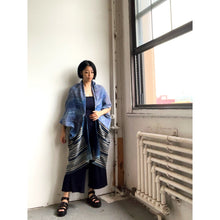 Load image into Gallery viewer, Nirvana Style Hand-woven Kimono Cardigan Indigo