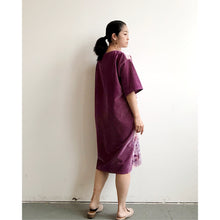 Load image into Gallery viewer, Natural Dyed &amp; Velveteen Dress