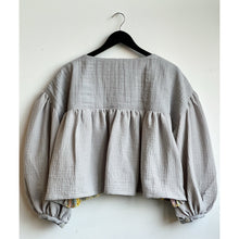 Load image into Gallery viewer, Handwoven Puff Sleeve Bolero Jacket Sundown