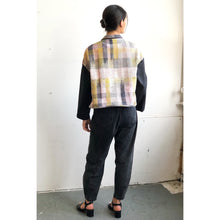 Load image into Gallery viewer, Hand-Woven &amp; Denim Jacket