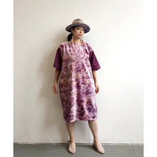 Load image into Gallery viewer, Natural Dyed &amp; Velveteen Dress