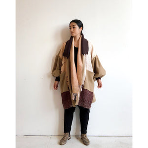 Zen Classic Puff Sleeve Coat Brown