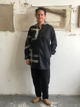 Load image into Gallery viewer, Hand-drawn Textile Tunic Shirt Left