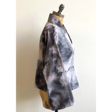 Load image into Gallery viewer, Ice Dyed Kimono Jacket Gray