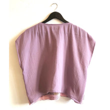 Load image into Gallery viewer, Hand-woven &amp; Natural Dye Shade Blouse Pink